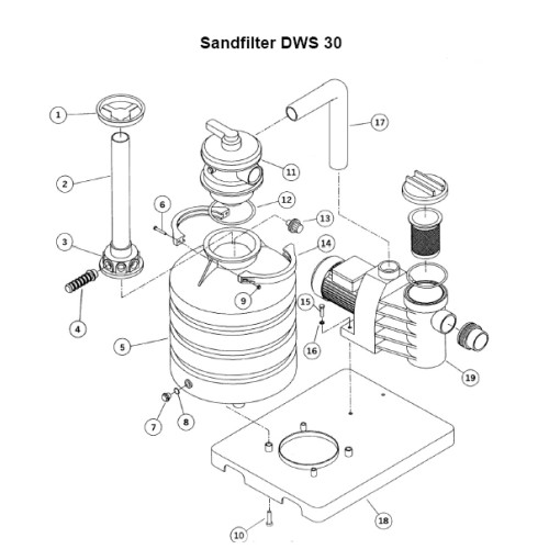 DWS 60/80 Filteranlage Ersatzteil: Dichtring 500 Filterkessel
